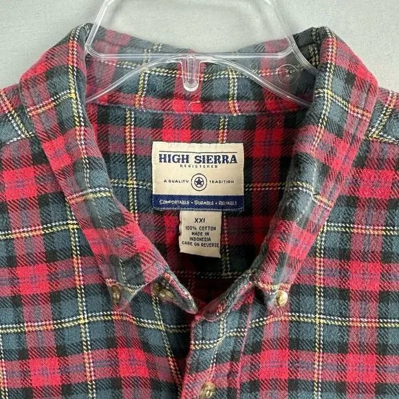 High Sierra Men’s Flannel Shirt XXL - Picture 4 of 7